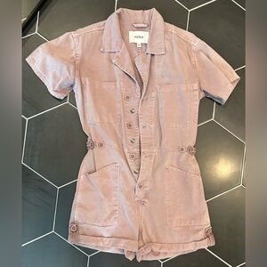 PISTOLA Denim Romper in Lilac - Size S